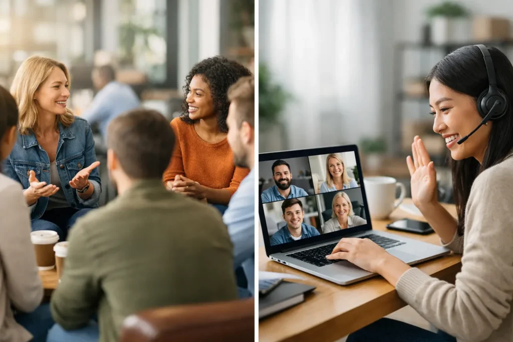 Local Gatherings Versus Online Communities Local Gatherings Versus Online Communities